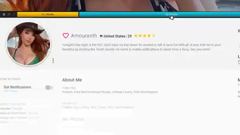 Amouranth – [Streamate] Naked Model Lovers Romantic – 2026-03-31 23:54:39